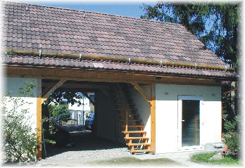 [Carport mit Ger&auml;teschuppen in Knau]