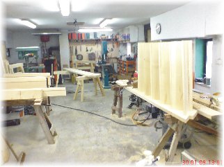 [Treppenbau in eigener Werkstatt]